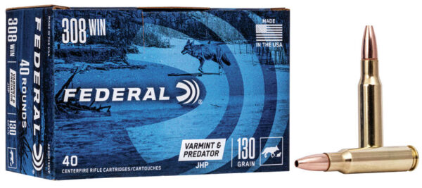 Federal American Eagle Varmint & Predator 308 Win 40rd Ammo